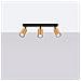 Lampada Da Soffitto Winx 3 Nero /coop Sl. 1376 - Moderno Lampade Da Soffitto Nero /rame 18.5x45x6 Cm - Foto miniatura 2