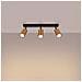 Lampada Da Soffitto Winx 3 Nero /coop Sl. 1376 - Moderno Lampade Da Soffitto Nero /rame 18.5x45x6 Cm - Foto miniatura 3