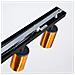 Lampada Da Soffitto Winx 3 Nero /coop Sl. 1376 - Moderno Lampade Da Soffitto Nero /rame 18.5x45x6 Cm - Foto miniatura 4