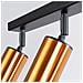 Lampada Da Soffitto Winx 3 Nero /coop Sl. 1376 - Moderno Lampade Da Soffitto Nero /rame 18.5x45x6 Cm - Foto miniatura 7