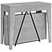 Consolle allungabile 90x42/198 cm Zima Small cemento - Foto miniatura 1