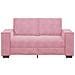 Divano a 2 Posti Rosa 120 cm in Velluto - Foto miniatura 3