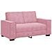 Divano a 2 Posti Rosa 120 cm in Velluto - Foto miniatura 1