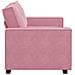 Divano a 2 Posti Rosa 120 cm in Velluto - Foto miniatura 7