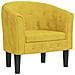 Poltrona Cabriolet Gialla in Velluto - Foto miniatura 1