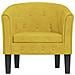 Poltrona Cabriolet Gialla in Velluto - Foto miniatura 3