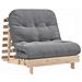 Divano Letto Futon con Materasso 80x206x11 Legno Massello Pino - Foto miniatura 1