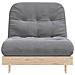 Divano Letto Futon con Materasso 80x206x11 Legno Massello Pino - Foto miniatura 5