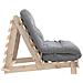 Divano Letto Futon con Materasso 80x206x11 Legno Massello Pino - Foto miniatura 6