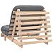 Divano Letto Futon con Materasso 80x206x11 Legno Massello Pino - Foto miniatura 7