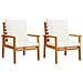 Set Salotto da Giardino 5 pz con Cuscini Legno Massello Acacia - Foto miniatura 4