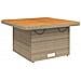 Set da Pranzo da Giardino 5 pz con Cuscini Beige in Polyrattan - Foto miniatura 4