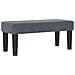Letto Box Spring con Materasso e Panchina Grigio Scuro 100x200 cm Velluto - Foto miniatura 6