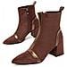 Stivaletto Con Tacco, Modello Stivaletto, Colore Marrone. Marrone Materiale Sintetico E Tessile - Foto miniatura 1