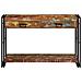 Tavolo Consolle Multicolore 120x33x75 cm Legno Massello di Recupero - Foto miniatura 5