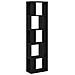 Libreria 5 ripiani Nero Rovere 45x23,5x162,5 cm Legno ingegnerizzato - Foto miniatura 1