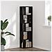 Libreria 5 ripiani Nero Rovere 45x23,5x162,5 cm Legno ingegnerizzato - Foto miniatura 2