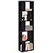 Libreria 5 ripiani Nero Rovere 45x23,5x162,5 cm Legno ingegnerizzato - Foto miniatura 3