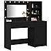 Tavolo da Trucco con cassetto 2 pcs Nero 78.5 x 41 x 135 cm - Foto miniatura 3