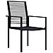 Set da Pranzo per Giardino 5 pcs Nero Rattan in PVC - Foto miniatura 6