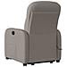 Poltrona Alzapersona Massaggiante Reclinabile Tortora Tessuto - Foto miniatura 7