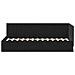 Cornice del letto ad angolo Nero 80 x 200 cm Velluto - Foto miniatura 5
