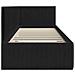 Cornice del letto ad angolo Nero 80 x 200 cm Velluto - Foto miniatura 6