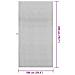 Asciugamani Sportivi 2 pcs Grigio 200 x 100 cm - Foto miniatura 8