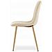Sedia JEWA in velluto beige chiaro con gambe color legno x4 - Foto miniatura 3