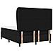 Letto a molle con materasso Nero 160 x 200 cm Tessuto - Foto miniatura 9