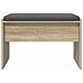 Panca per ingresso con cuscino Rovere Sonoma 63 x 38 x 40 cm - Foto miniatura 5