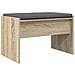 Panca per ingresso con cuscino Rovere Sonoma 63 x 38 x 40 cm - Foto miniatura 7