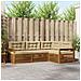 Set di divani da esterno con cuscino 4 pcs Naturale e Beige - Foto miniatura 2