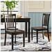 Set Di 2 Sedie Da Pranzo Moderne 44.2x53.5x90 Marrone Cioccolato Scuro - Foto miniatura 1