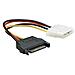 ICOC SATA-201 - Cavo di alimentazione Molex 4p. F / SATA 15p. M - Foto miniatura 1