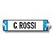 Kit Targa Auto Personalizzabile con Lettere Adesive e Ventose, Azzurro - Foto miniatura 1