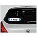 Kit Targa Auto Personalizzabile con Lettere Adesive e Ventose, Azzurro - Foto miniatura 2
