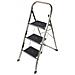 Sgabello Scaletta In Alluminio 3 Gradini Antiscivolo H104cm Uso Domestico Jk-3 - Foto miniatura 1