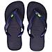 Infradito Unisex Brazil Logo Navy Blue 0555 Tg. 45-46 - Foto miniatura 2