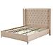 Letto Imbottito Con Rete A Doghe Beige 180 X 200 Cm Lubbon - Foto miniatura 29
