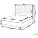 Letto Imbottito Con Rete A Doghe Beige 180 X 200 Cm Lubbon - Foto miniatura 20