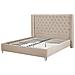 Letto Imbottito Con Rete A Doghe Beige 180 X 200 Cm Lubbon - Foto miniatura 16
