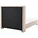 Letto Imbottito Con Rete A Doghe Beige 180 X 200 Cm Lubbon - Foto miniatura 34
