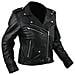 Giacca Chiodo Classico Donna Pelle Foderato Custom Vintage Stile Nero Xs - Foto miniatura 3