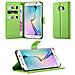 Custodia Compatibile Con Samsung Galaxy S6 Edge In Verde Menta - Coperchio Protettiva Con Chiusura Magnetica, Funzione Stand E Tasca Per Le Carte - Foto miniatura 1