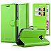 Custodia Compatibile Con Samsung Galaxy S6 Edge In Verde Menta - Coperchio Protettiva Con Chiusura Magnetica, Funzione Stand E Tasca Per Le Carte - Foto miniatura 8