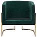 Poltrona In Velluto Verde Sirkka - Foto miniatura 9