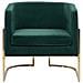 Poltrona In Velluto Verde Sirkka - Foto miniatura 7