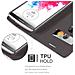 Custodia Compatibile Con Lg G3 In Grigio Nero - Coperchio Protettiva Con Chiusura Magnetica, Funzione Stand E Tasca Per Le Carte - Foto miniatura 7