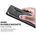 Custodia Compatibile Con Lg G3 In Grigio Nero - Coperchio Protettiva Con Chiusura Magnetica, Funzione Stand E Tasca Per Le Carte - Foto miniatura 9